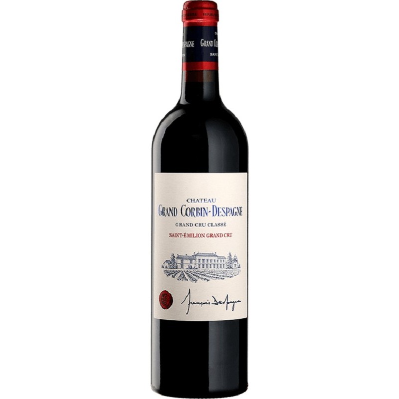 CHÂTEAU "GRAND CORBIN DESPAGNE" 2023 SAINT-EMILION GRAND CRU ROUGE 75 CL CRD - VIN BIO - CAISSE BOIS DE 12 BT - French Wine 75cl